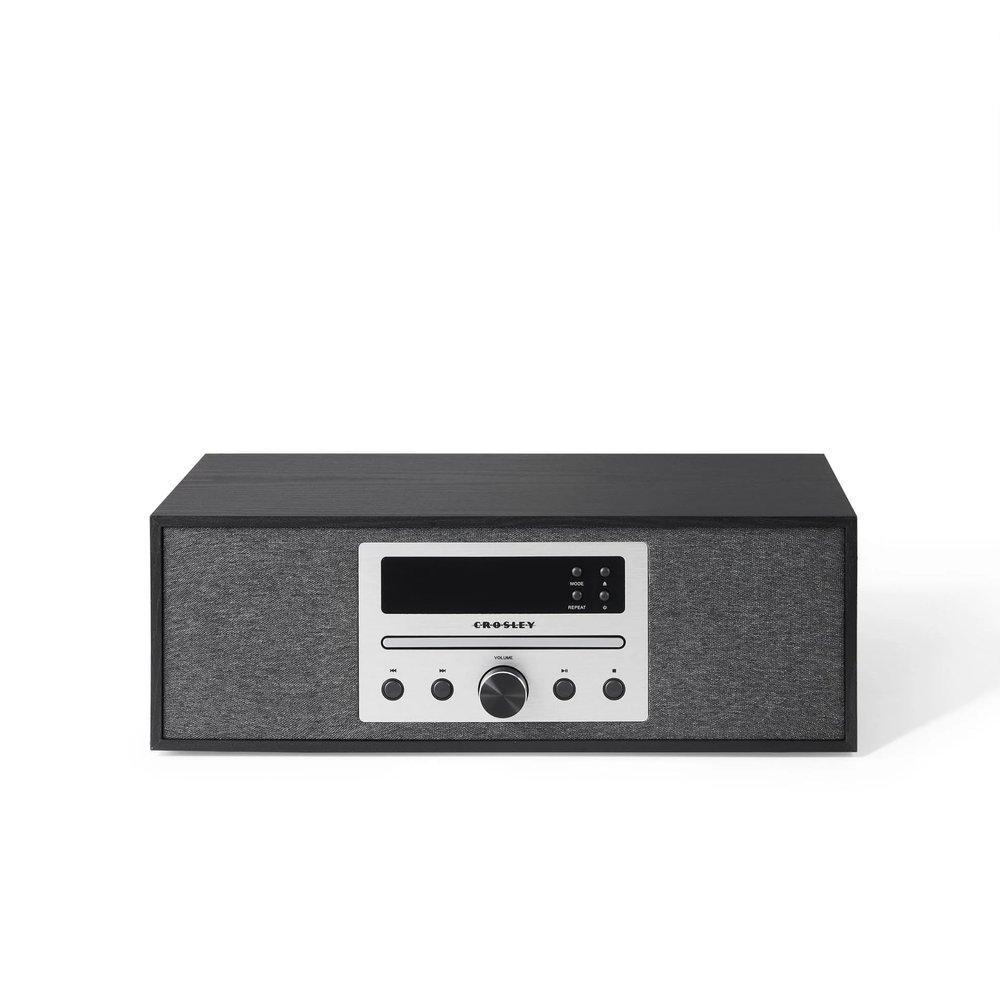 Crosley CR3504A-BK Finn Bluetooth FM Radio and CD Player, Black