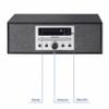 Crosley CR3504A-BK Finn Bluetooth FM Radio and CD Player, Black view 4