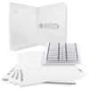 Flash Pac USB Flash Drive Case Super Clear, Printable Cover Insert, & Compatible White 8GB USB - 25 Pack view 1