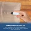Flash Pac USB Flash Drive Case Super Clear, Printable Cover Insert, & Compatible White 8GB USB - 25 Pack view 4