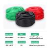 1/2/5Meters 8mm 10mm Line Organizer Pipe Protection Flexible Spiral Wrap Winding Cable Wire Sleeve Cover Tube (Color : White, Size : ID 25MM_2 Meters) view 4