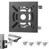 AlfaView Universal Vertical Pole Mount Adapter Bracket for CCTV Security Camera PTZ Dome Vertical Pole Wall Mounting Bracket with Stainless Steel 200mm Loops (1 Pack, Black) view 1