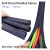 1/6M Expandable Sleeving Self Close Braided PET Insulate Cable Sock Tube Loom Split for Pipe Line Wire Wrap Protection (Color : Black, Size : 25MM_1M) view 2