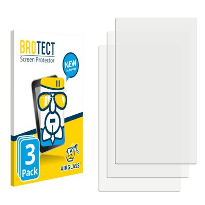 brotect Glass Screen Protector Film compatible with iBasso DX320 Max Ti (3 Pack) - Glass-Foil 9H Protection [Scratch Resistant, High Clarity]