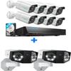 REOLINK 4K PoE Security Camera System, 8pcs Person/Vehicle Detection IP Cameras, 16CH NVR with 4TB HDD, Bundle with 2X Outdoor Dual-Lens IP Camera Duo 2 PoE view 1