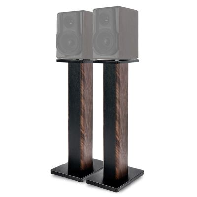31.5 Inch (80CM) - Pair- Wood Speaker Stands for Home-Cinema HiFi Desktop and Satellite Speakers Monitor Stands, Enhanced Audio Listening Experience for Home Theaters