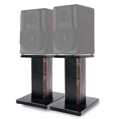 16 Inch (40CM) - Pair-Wood Speaker Stands for Home-Cinema HiFi Desktop and Satellite Speakers Monitor Stands, Enhanced Audio Listening Experience for Home Theaters