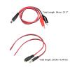 MECCANIXITY DC Male Female Jack to Alligator Clip Power Cable Connector Adapter Pigtail Wire for CCTV Camera, 5.5mm x 2.1mm, Pack of 3 view 2