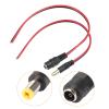 MECCANIXITY DC Male Female Jack to Alligator Clip Power Cable Connector Adapter Pigtail Wire for CCTV Camera, 5.5mm x 2.1mm, Pack of 3 view 4