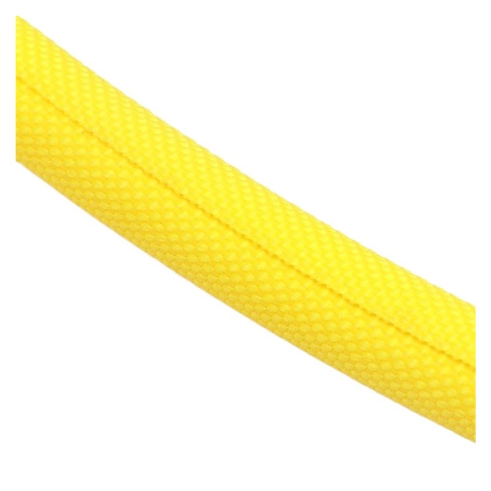 1/5M Self Closing PET Expandable Braided Sleeve Self-Closed Flexible Tube Insulated Hose Wire Wrap Cable Protecter (Color : Yellow, Size : 13MM_5 Meters)