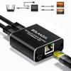CAT 6 Ethernet Splitter 1 to 2 1000Mbps, BolAAzuL Gigabit RJ45/Network Splitter (1 in 2 Out) High Speed 1x2 with USB Power Cable 2.6ft, for Cat5/5e/6/7/8, 2 Devices Simultaneously Networking view 1