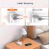 10FT Flat Plug Power Strip with USB C, BESHON Ultra Thin Flat Plug Extension Cord - 6 Outlets with 4 USB Ports(2 USB C), Power Strip for Dorm Room Travel Essentials view 3