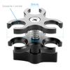 NovelGoal Aluminum Ball Clamp Mount for Underwater Diving Light Arms 3-Hole and Ball Head Adapter for Hero Camera (with Ball Adapter 2) view 3