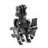 NovelGoal Aluminum Ball Clamp Mount for Underwater Diving Light Arms 3-Hole and Ball Head Adapter for Hero Camera (with Ball Adapter 4) view 3
