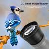 Wide Angle Lens,Camera Lens 67mm 2.2X Universal Teleconverter Telephoto Lens for DSLR Cameras/Lightweight/Practical/Suitable for All Cameras view 3