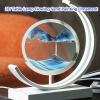 EMYJAY Hourglass Table LampMoving Sand Art Picture 3D Glass Deep Sea Sandscape Flowing Sand Frame Desktop Ornaments Light Up The House Easy to Use (Color : Purple, Size : 256x283mm) view 2
