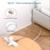 15FT Extension Cord - Surge Protector Power Strip, Addtam 12 Widely Multiple Outlets 3 Sides Outlet Extender, 900J, Wall Mount, Extra Long Flat Power Strip for Home Office College Dorm Room Essentials view 3