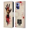 Head Case Designs Officially Licensed AMC The Walking Dead Walker Hand Silhouettes Leather Book Wallet Case Cover Compatible with Motorola Edge 30 Neo 5G view 1