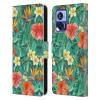 Head Case Designs Officially Licensed Micklyn Le Feuvre Classic Tropical Garden Florals Leather Book Wallet Case Cover Compatible with Motorola Edge 30 Neo 5G view 1
