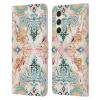 Head Case Designs Officially Licensed Micklyn Le Feuvre Wonderland in Spring Mandala Leather Wallet Case Compatible with Samsung Galaxy A54 5G view 1