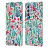 Head Case Designs Officially Licensed Micklyn Le Feuvre Tropical Ink White Watercolour Garden Leather Wallet Case Compatible with Samsung Galaxy A34 5G view 1
