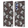 Head Case Designs Officially Licensed Micklyn Le Feuvre Little Laughing Elephants in Coral and Grey Wildlife Leather Wallet Case Compatible with Samsung Galaxy A34 5G view 1