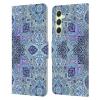 Head Case Designs Officially Licensed Micklyn Le Feuvre Navy Blue Mint and Purple Mandala Leather Wallet Case Compatible with Samsung Galaxy A54 5G view 1