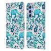 Head Case Designs Officially Licensed Micklyn Le Feuvre Dusty Pink White and Teal Elephant Patterns 2 Leather Wallet Case Compatible with Samsung Galaxy A34 5G view 1
