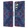 Head Case Designs Officially Licensed Micklyn Le Feuvre Cherry Red and Navy Blue Mandala Leather Wallet Case Compatible with Samsung Galaxy A54 5G view 1
