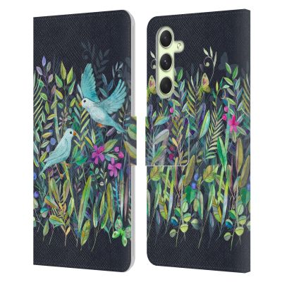 Head Case Designs Officially Licensed Micklyn Le Feuvre Little Garden Birds Wildlife Leather Wallet Case Compatible with Samsung Galaxy A54 5G
