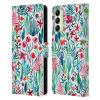 Head Case Designs Officially Licensed Micklyn Le Feuvre Tropical Ink White Watercolour Garden Leather Wallet Case Compatible with Samsung Galaxy A14 5G view 1