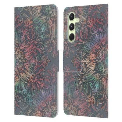 Head Case Designs Officially Licensed Micklyn Le Feuvre Winter Sunset Mandala Floral Patterns Leather Wallet Case Compatible with Samsung Galaxy A54 5G