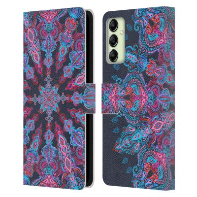 Head Case Designs Officially Licensed Micklyn Le Feuvre Escapism Mandala 3 Leather Wallet Case Compatible with Samsung Galaxy A14 5G