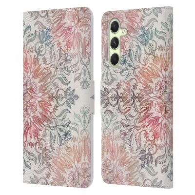 Head Case Designs Officially Licensed Micklyn Le Feuvre Autumn Spice Mandala Leather Wallet Case Compatible with Samsung Galaxy A54 5G