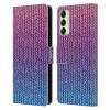 Head Case Designs Officially Licensed Micklyn Le Feuvre Chunky Knit Patterns Leather Wallet Case Compatible with Samsung Galaxy A14 5G view 1