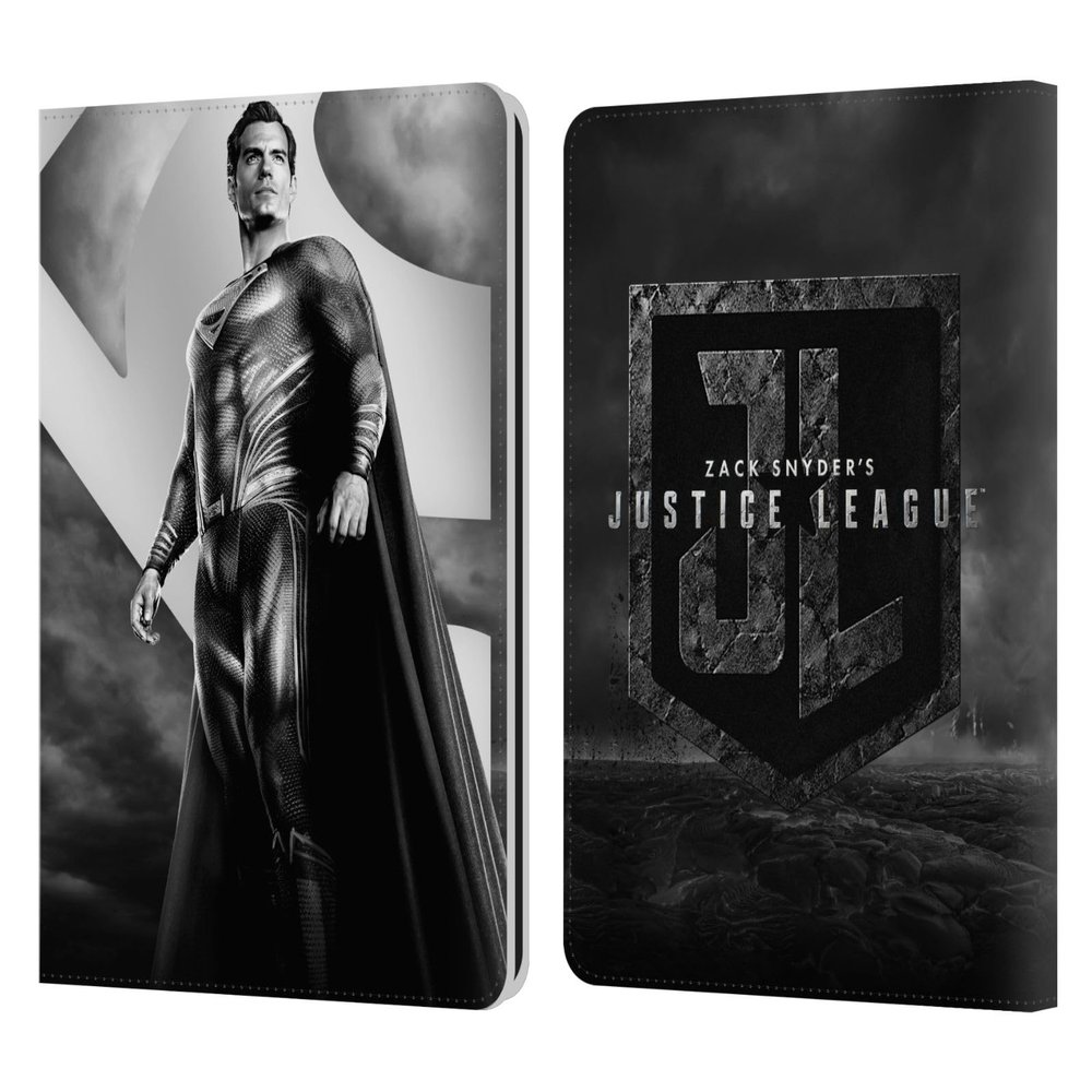 Head Case Designs Officially Licensed Zack Snyder's Justice League Superman Snyder Cut Character Art Leather Wallet Case Compatible with Kindle Paperwhite 1/2 / 3