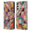 Head Case Designs Officially Licensed Rachel Caldwell Quilt Patterns Leather Wallet Case Compatible with Samsung Galaxy A14 5G view 1