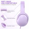LORELEI E5 Wired On Ear Headphones (Purple) & X8 Wired Over Ear Headphones (Dark Purple) view 4