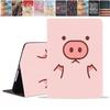 FQTBCEARI for Samsung Galaxy Tab A 10.1 Inch Case 2019 (SM-T510/T515/T517), Slim PU Leather Stand Cover with Auto Wake/Sleep for Samsung Galaxy Tab A 10.1", Pink Cute Cartoons Pig view 1