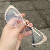 willochra sexy cat eye Reading Glasses for Women Blue Light Blocking Computer Rhinestone Fashion Reader Eyeglasses (gold, 3, multiplier_x) view 3