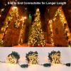 BrizLabs Clear Christmas Lights Outdoor 300 Count Incandescent Light String view 2