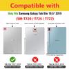 FQTBCEARI Case for Samsung Galaxy Tab S5e 10.5 inch 2019 Tablet (SM-T720/T725/T727), Stay Positive Work Hard and Make It Happen Inspirational Quote Slim PU Leather Stand Cover with Auto Wake/Sleep view 2