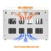 16-Device Tablet Charging Cabinet Locking Charging Station Wall-Mount for Laptops Tablets Chromebooks Charger Storage with Cable Management Fits 14'' Screen Size & 1.2'' Thick (White) view 4