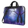 Moonlight night Printed Laptop Bag Case 15.6 inch Message Briefcase Adjustable Shoulder Strap Computer Bag for Travel Work Office view 1