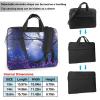 Moonlight night Printed Laptop Bag Case 15.6 inch Message Briefcase Adjustable Shoulder Strap Computer Bag for Travel Work Office view 2
