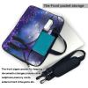 Moonlight night Printed Laptop Bag Case 15.6 inch Message Briefcase Adjustable Shoulder Strap Computer Bag for Travel Work Office view 3
