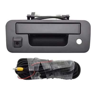 170 Degree Tailgate Handle Camera Liftgate Latch Handle Camera Car Rear View Reverse Backup Pickup Parking Camera Waterproof Night Vision for Nissan Titan 2013-2015
