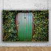 12x10ft Garden Green Leaves Backdrop Gardening Plants Greenery Ivy Photo Photography Background Greenery Leaves Covered Wall Green Door Photo Backdrop Wedding Baby Shower Birthday Party Decoration view 3