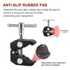 Lanxire Super Clamp Camera Mount with Double Ball Head Magic Arm and 1/4" Screw - 360 Rotation - Fits for Camera, GoPro, Insta360, Action Camera, Monitor, Microphone - 1/4" and 3/8" Threaded Holes view 4