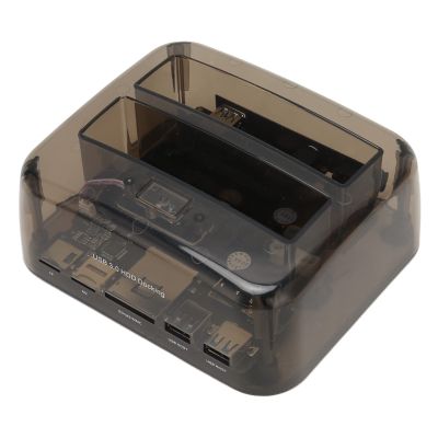 External Hard Drive Bay, USB 3.0 to SATA IDE Bay, External Hard Drive Dock Offline Clone Support 20TB 6Gbps for 2.5in 3.5in HDD SSD IDE (US Plug)